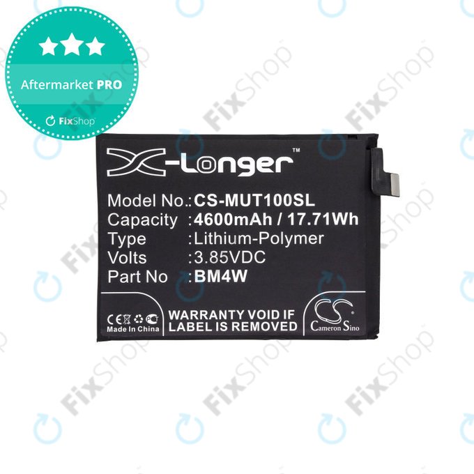 Baterija za Xiaomi Mi 10T Lite 5G, 4600mAh, Li-Pol, 3.85 V, BM4W, HQ