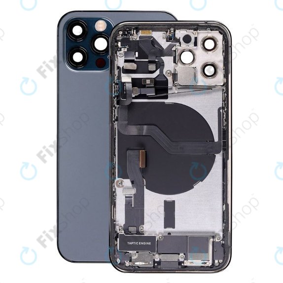 Apple iPhone 12 Pro - Stražnje Maska s malim dijelovima (plavo)