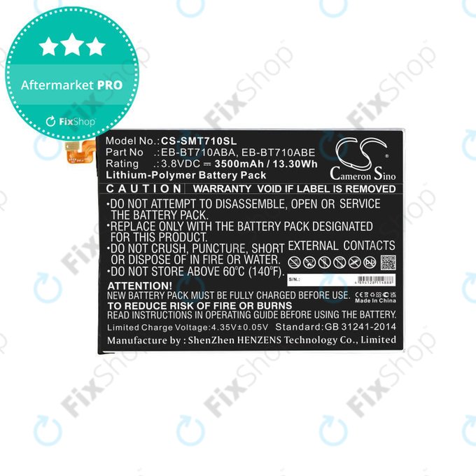 Baterija za Samsung Galaxy Tab S2 8.0, 3500mAh, Li-Pol, 3.8V, EB-BT710ABA, HQ