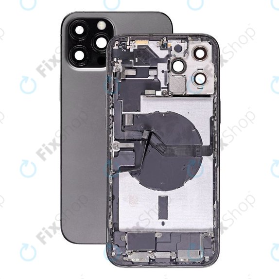 Apple iPhone 12 Pro Max - Stražnje Maska s malim dijelovima (grafit)