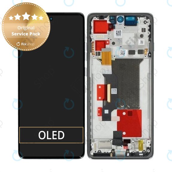 Motorola Edge 60 Pro - LCD zaslon + zaslon osjetljiv na dodir + okvir (Shadow) - 5D68C30045 Genuine Service Pack