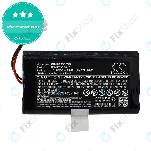 Baterija za Rowenta Smart Force RR8021WH, 5200mAh, Li-Ion, 14.8V, RS-RT900817, HQ