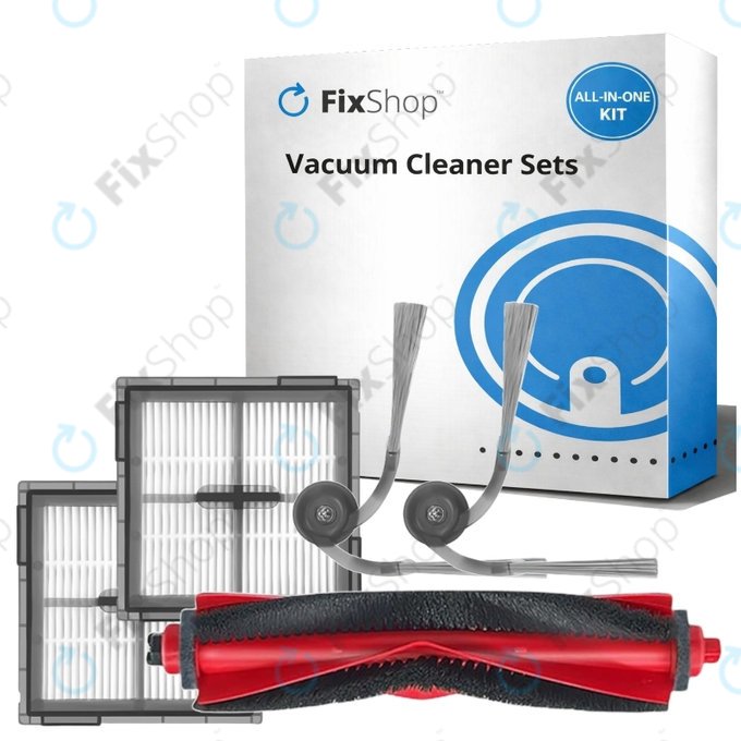 Set rezervnih dijelova za Xiaomi Roborock Q10 VF, Q10 VF+, S8 Pro, S8 Pro Plus (1x Glavna četka, 2x Filter, 2x Bočna četka)