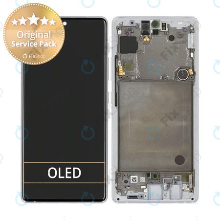 Samsung Galaxy A71 5G A716B - LCD zaslon + zaslon osjetljiv na dodir + okvir (Prism Cube Sliver) - GH82-22804B Originalni servisni paket