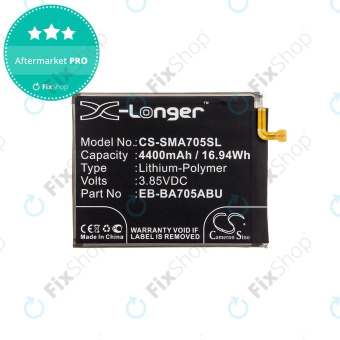 Baterija za  Samsung A70 A705F, 4400mAh, Li-Pol, 3.85 V, EB-BA705ABU, HQ