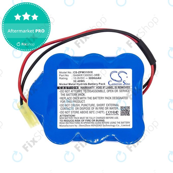 Baterija za Zepter LMG-310, 9P-130, 3000mAh, Ni-MH, 10.8V, SA9KR1300SC-3RB, HQ