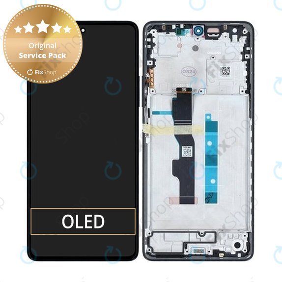 Xiaomi Redmi Note 13 5G 2312DRAABC - LCD zaslon + zaslon osjetljiv na dodir + okvir (Graphite) - 5600020N1700 Genuine Service Pack