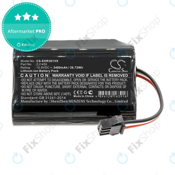 Baterija za Ecovacs Deebot Slim, D36, 3400mAh, Li-Ion, 10.8V, ZJ1450, HQ