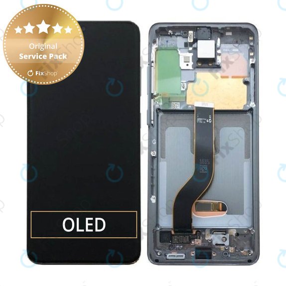 Samsung Galaxy S20 G980F - LCD zaslon + zaslon osjetljiv na dodir + okvir (Cosmic Gray) - GH82-22131A, GH82-22123A, GH82-31433A, GH82-31432A Genuine Service Pack