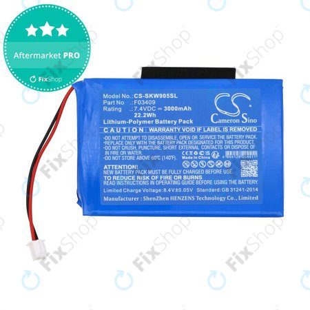 Baterija za Satlink WS-6902, WS-6905, 3000mAh, Li-Pol, 7.4V, F03409, HQ