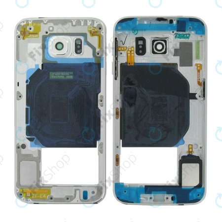 Samsung Galaxy S6 G920F - Srednji okvir (bijeli) - GH96-08583B originalni servisni paket