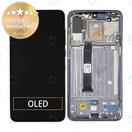 Xiaomi Mi 9 Pro 5G - LCD zaslon + zaslon osjetljiv na dodir + okvir (Titanium Black) - 5600030F1X00 Originalni servisni paket