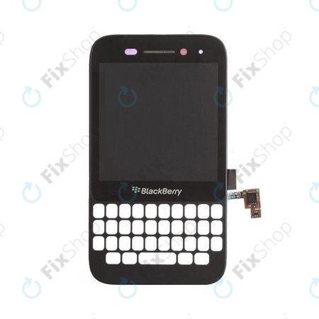 Blackberry Q5 - LCD zaslon + zaslon osjetljiv na dodir + okvir (crni)