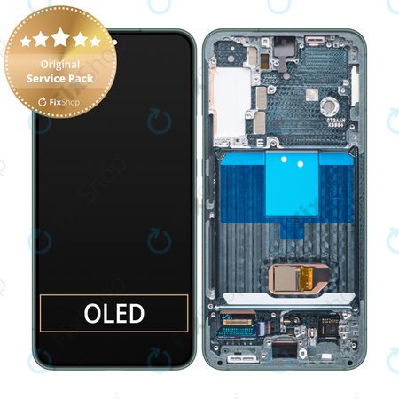 Samsung Galaxy S22 S901B - LCD zaslon + zaslon osjetljiv na dodir + okvir (zeleni) - GH82-27520C, GH82-27521C Originalni servisni paket