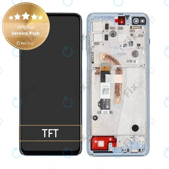 Motorola Moto G100 XT2125 - LCD zaslon + zaslon osjetljiv na dodir + okvir (Iridescent Sky) - 5D68C18073 Originalni servisni paket