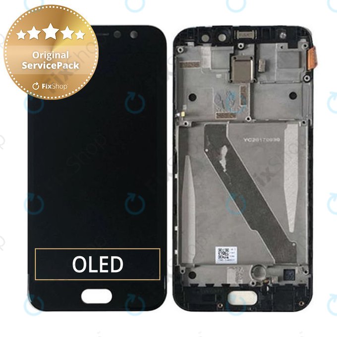 Asus ZenFone 4 Selfie Pro ZD552KL - LCD zaslon + zaslon osjetljiv na dodir (crni) - 90AZ01M7-R20010, 90AZ01M7-R20011 Originalni servisni paket