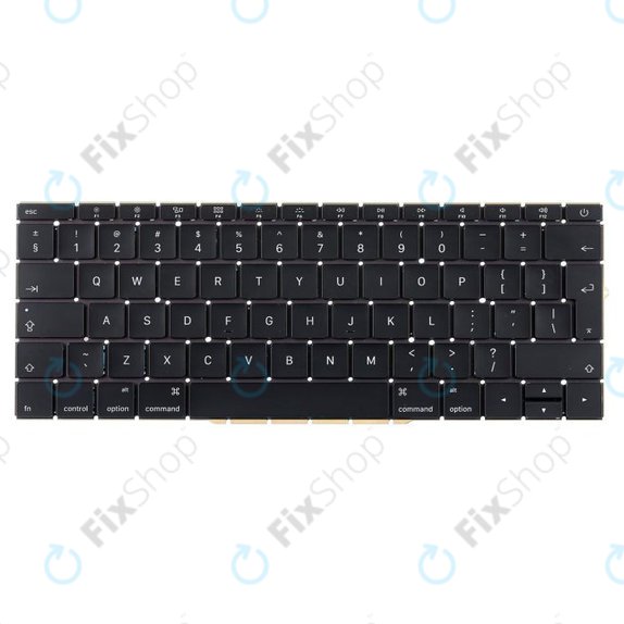 Apple MacBook Pro 13" A1708 (krajem 2016. - Sredinom 2017.) - Tipkovnica UK