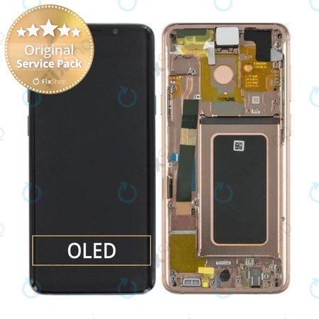 Samsung Galaxy S9 Plus G965F - LCD zaslon + zaslon osjetljiv na dodir + okvir (Sunrise Gold) - GH97-21691E, GH97-21722E, GH97-21692E Originalni servisni paket