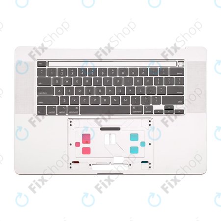 Apple MacBook Pro 16" A2141 (2019) - Gornji okvir tipkovnice + tipkovnica US (srebrna)