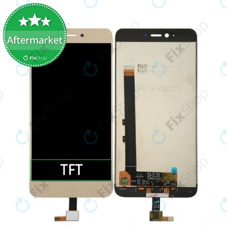 Xiaomi Redmi Note 5A 32GB, 64GB - LCD zaslon + zaslon osjetljiv na dodir (Gold) TFT