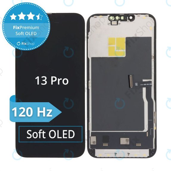 Apple iPhone 13 Pro - LCD zaslon + zaslon osjetljiv na dodir + okvir Soft OLED FixPremium 120Hz
