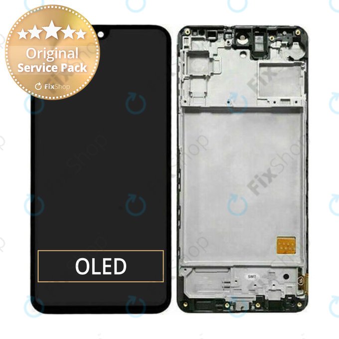 Samsung Galaxy M31s M317F - LCD zaslon + zaslon osjetljiv na dodir + okvir (Mirage Black) - GH81-13736A, GH82-23774A, GH82-24114A Originalni servisni paket