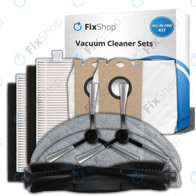 Set rezervnih dijelova za Xiaomi Viomi S9, Proscenic M7 Pro, M7 Max, M8 Pro (1x Glavna četka, 2x Filter, 2x Bočna četka, 2x Krpa za brisanje, 2x Vrećice za prašinu)