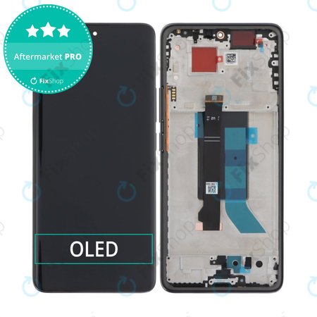 Xiaomi Redmi Note 14 Pro 5G 24090RA29G - LCD zaslon + zaslon osjetljiv na dodir + okvir (Midnight Black) OLED