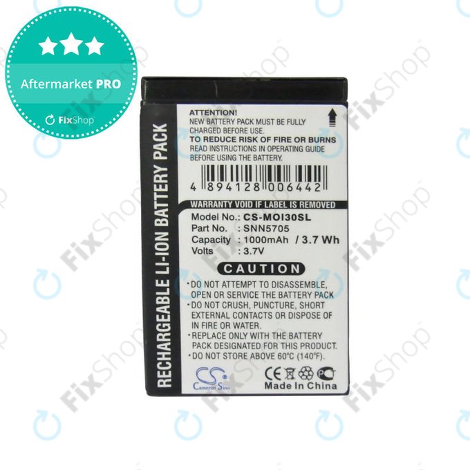 Baterija za Motorola i930, i920, i95, 1000mAh, Li-Ion, 3.7V, SNN5705, HQ