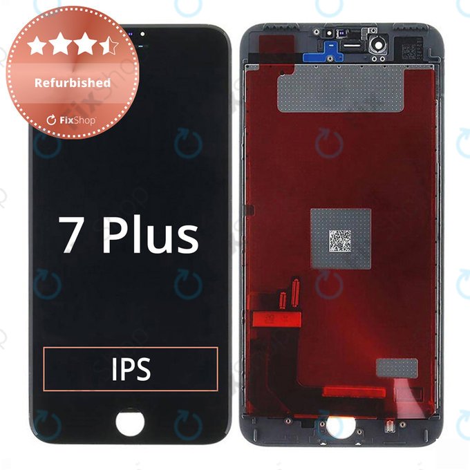 Apple iPhone 7 Plus - LCD zaslon + zaslon osjetljiv na dodir + okvir (crni) Refurbished