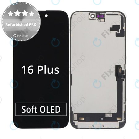 Apple iPhone 16 Plus - LCD zaslon + zaslon osjetljiv na dodir + okvir Refurbished PRO