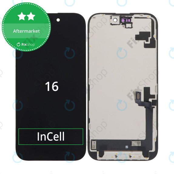 Zaslon In-Cell HD+ za iPhone 16, Zaslon osjetljiv na dodir s okvirom