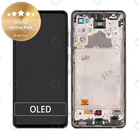 Samsung Galaxy A72 A725F, A726B - LCD zaslon + zaslon osjetljiv na dodir + okvir (Fantastična crna) - GH82-25460A, GH82-25463A, GH82-25624A, GH82-25849A Originalni servisni paket