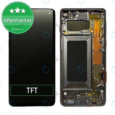 Samsung Galaxy S10 G973F - LCD zaslon + zaslon osjetljiv na dodir + okvir (Prism Black) TFT