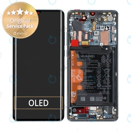 Huawei P30 Pro - LCD zaslon + zaslon osjetljiv na dodir + okvir + baterija (Mystic Blue) - 02353DGJ