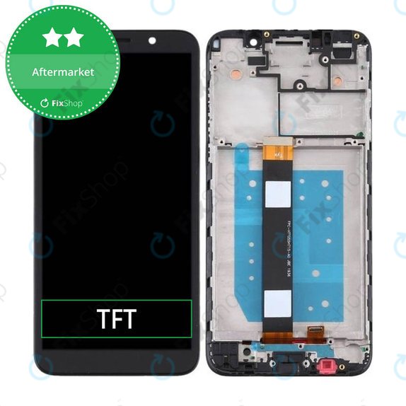 Motorola Moto E6 Play - LCD zaslon + zaslon osjetljiv na dodir + okvir (Black) TFT