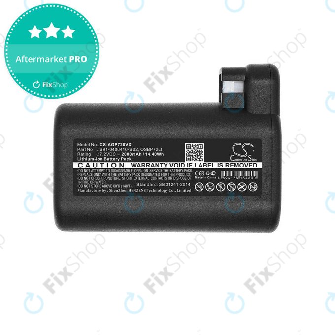 AEG RX-serija, Electrolux E, P-serija - Baterija S91-0400410-SU2, OSBP72LI, OSBP72LI25 2000mAh HQ