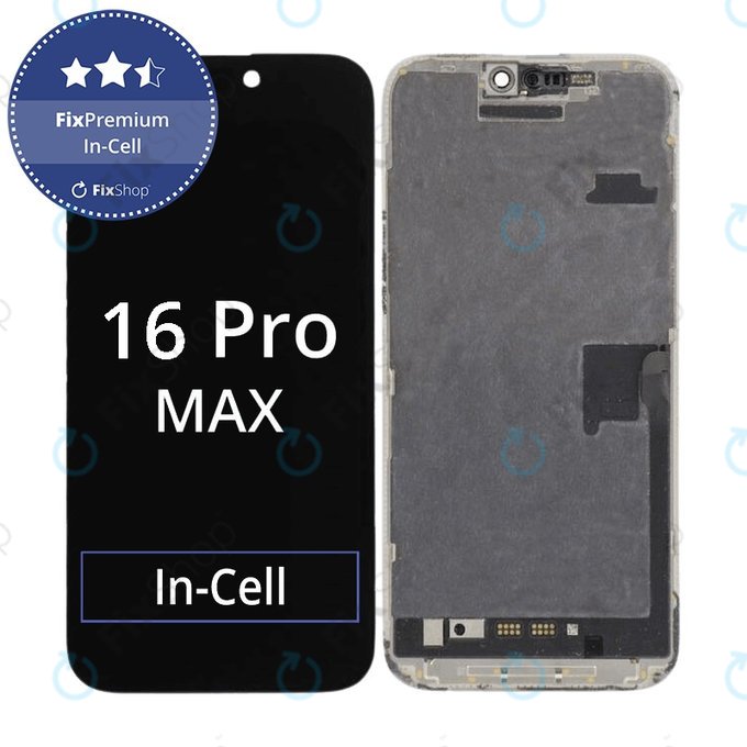 Apple iPhone 16 Pro Max - LCD zaslon + zaslon osjetljiv na dodir + okvir In-Cell FixPremium