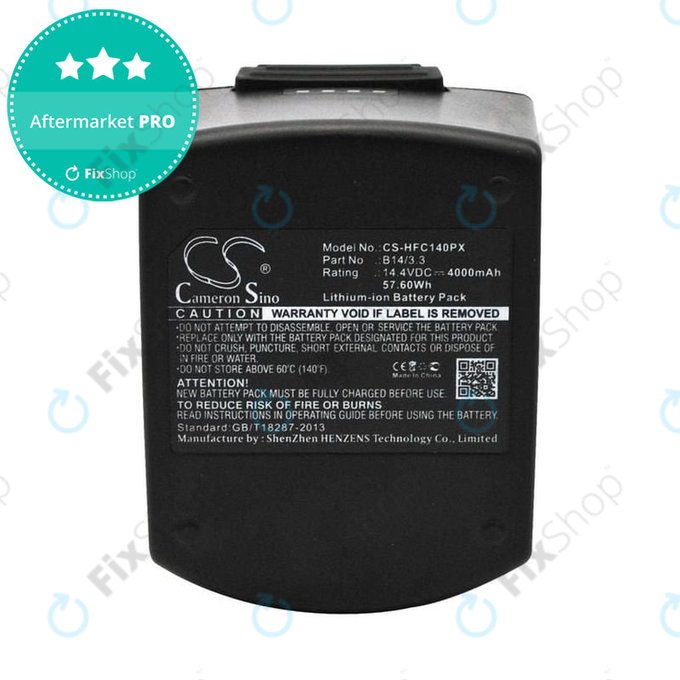 Baterija za Hilti SFC14-A, SFH140A, 4000mAh, Li-Ion, 14.4V, B14/3.3, HQ