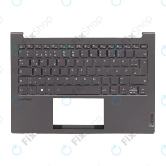 Lenovo ThinkBook 13X ITG - Poklopac C (naslon za ruku) + tipkovnice DE (Slate Gray) - 77034096 Genuine Service Pack