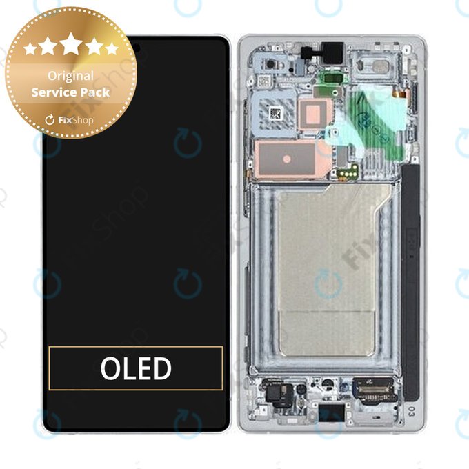 Samsung Galaxy S25 Ultra - LCD zaslon + zaslon osjetljiv na dodir + okvir (Titanium Silverblue) - GH82-36387C Genuine Service Pack