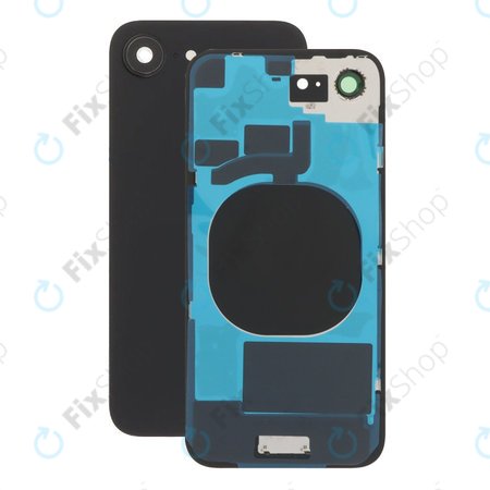 Apple iPhone 16e - Stražnje staklo kućišta + staklo kamere (Black)