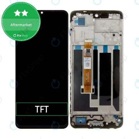 Realme C53 RMX3760 - LCD zaslon + zaslon osjetljiv na dodir + okvir (Mighty Black) TFT