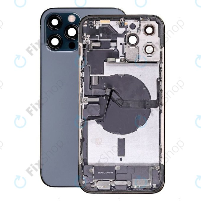 Apple iPhone 12 Pro Max - Stražnje Maska s malim dijelovima (plavo)