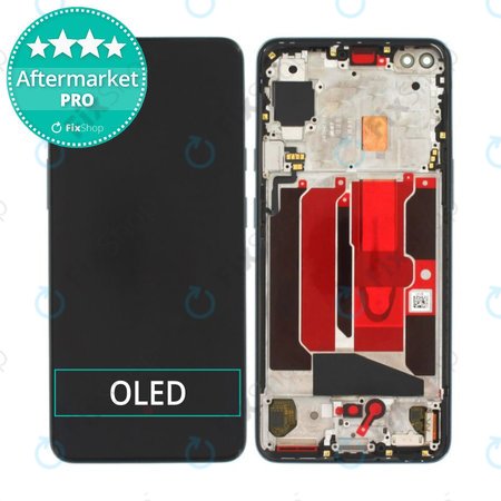 OnePlus Nord - LCD zaslon + zaslon osjetljiv na dodir + okvir (crni) OLED