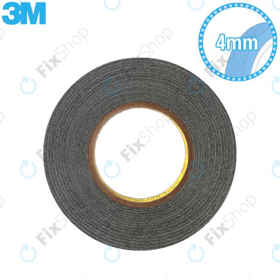 3M - Dvostrana ljepljiva traka - 6 mm x 50 m (crna)