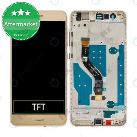 Huawei P10 Lite - LCD zaslon + zaslon osjetljiv na dodir + okvir (Platinum Gold) TFT