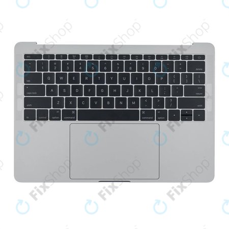 Apple MacBook Pro 13" A1708 (kasno 2016. - Sredina 2017.) - Gornji okvir tipkovnice + tipkovnica US + mikrofon + trackpad + zvučnici (srebrni)