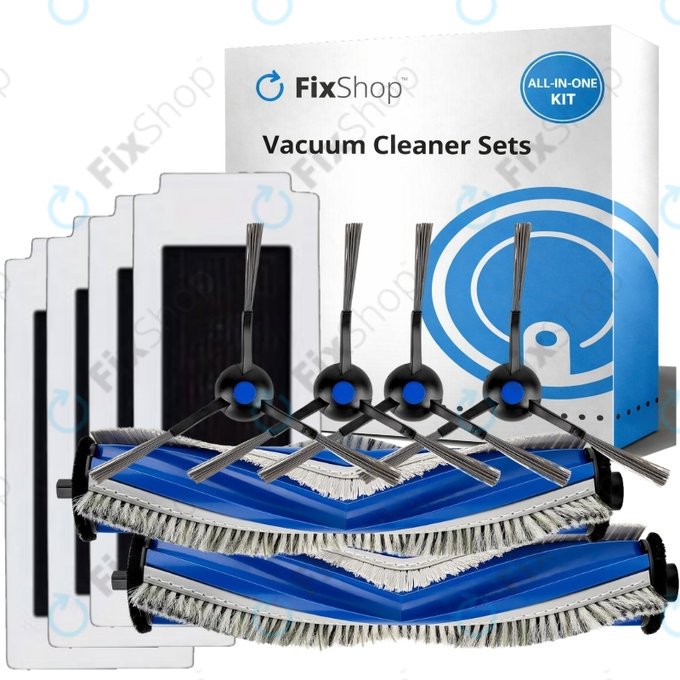 Set rezervnih dijelova za Ecovacs Omni T30 (2x Glavna četka, 4x Filter, 4x Bočna četka)
