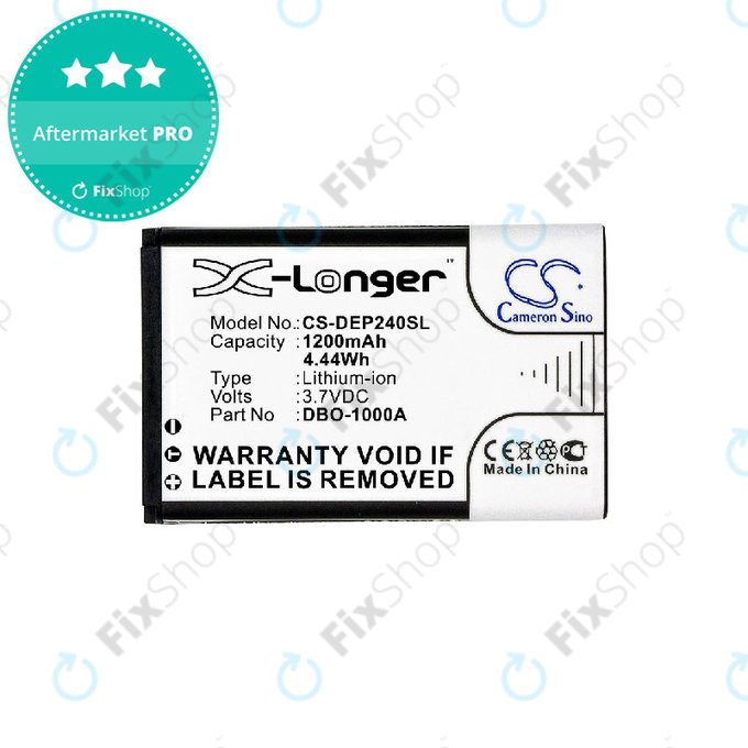 Baterija za Doro 1370, 1372, 2404, 6040, 1200mAh, Li-ion, 3.7V, DBO-1000A, HQ